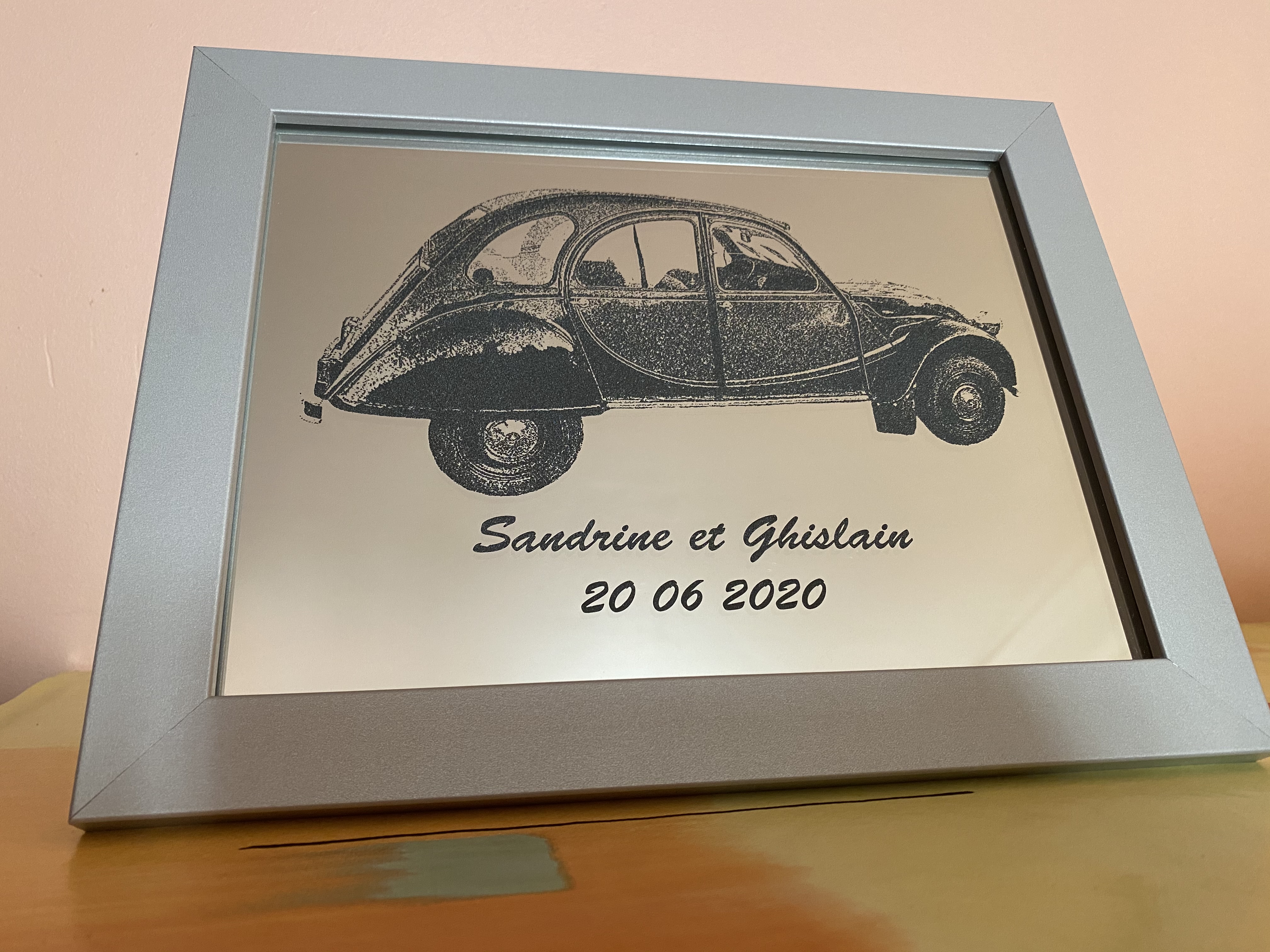 IMG_3473 Portrait gravé sur miroir. Gravure sur miroir. – Image 5