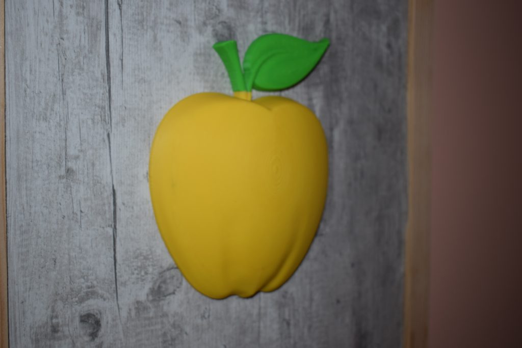 Pomme 3D en relief