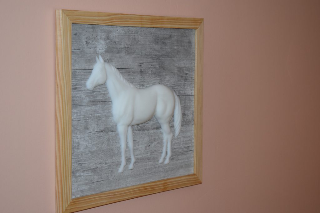 Tableau 3D Cheval