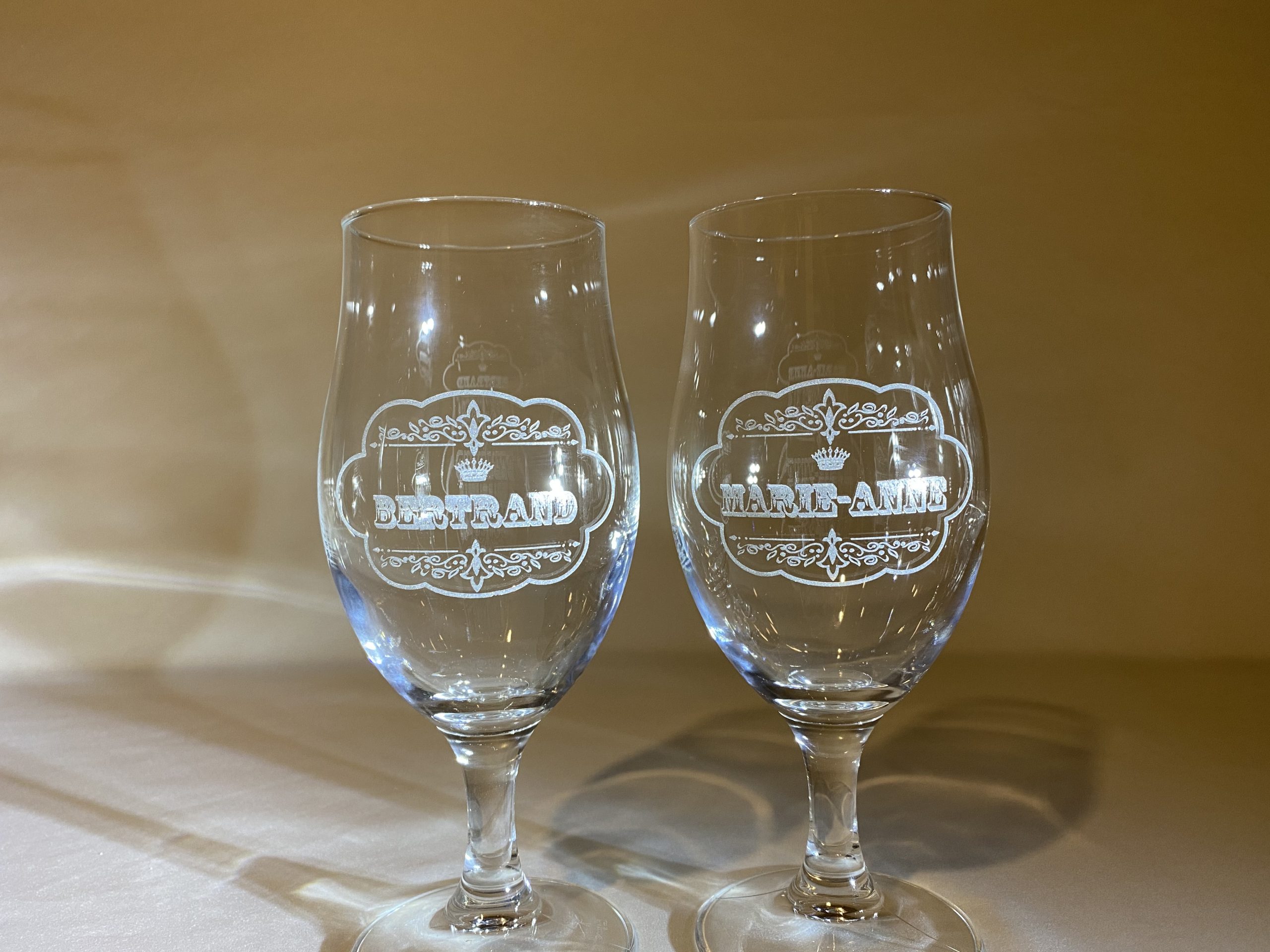 Verre à bière personnalisé Verre à bière personnalisé