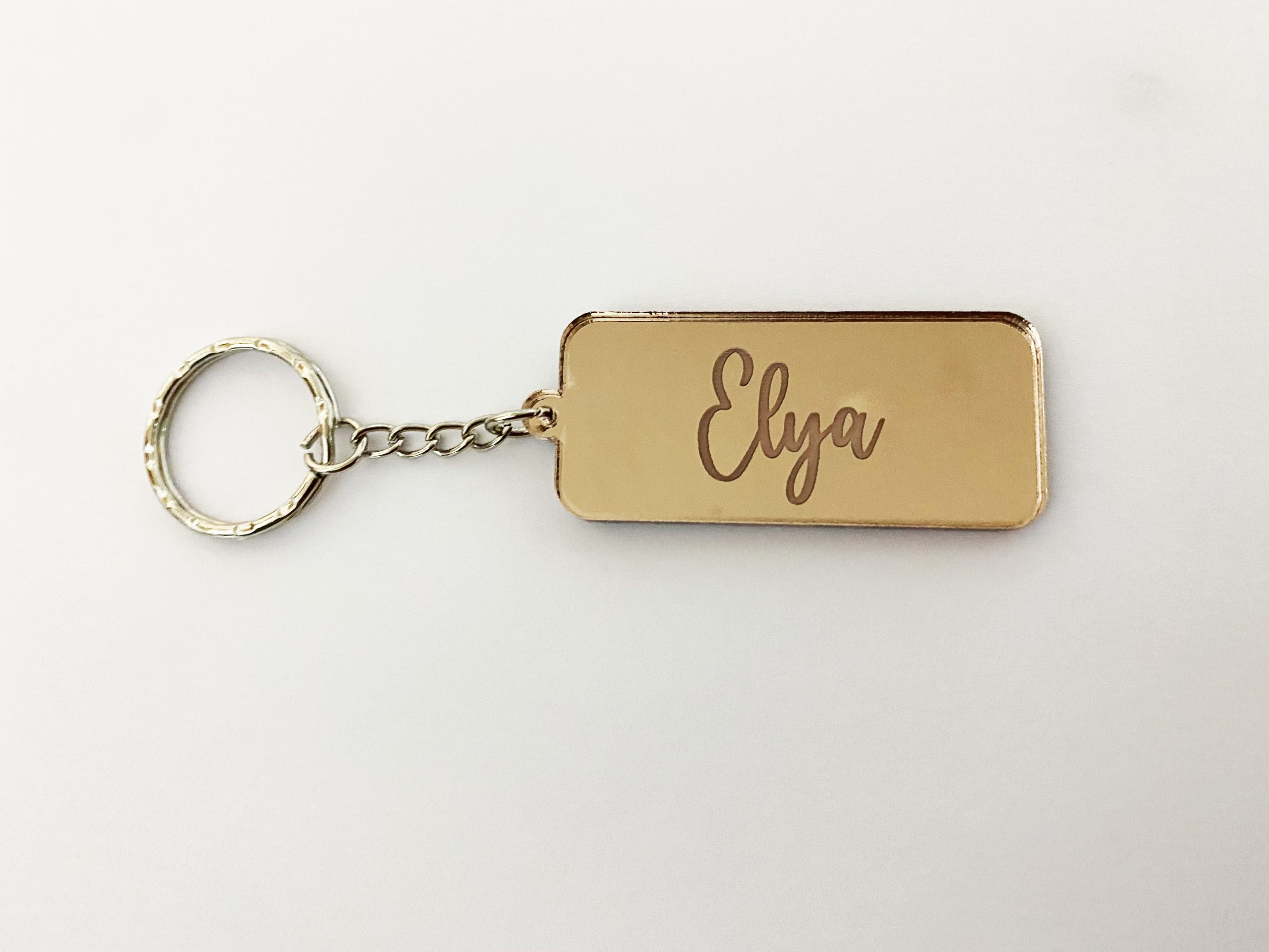 Porte-clés personnalisé en acrylique 5 Porte-clé personnalisé en acrylique miroir. – Image 3